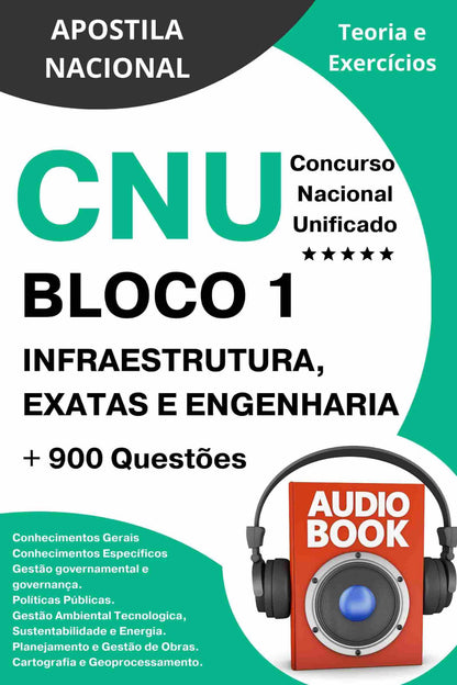 Apostila CNU Bloco 1 - Infraestrutura, Exatas e Engenharia. Apostila CNU Bloco 1 - Infraestrutura CNU 2024 EDITAL CNU APOSTILA cnu bloco 1 CNU ENGENHARIA CNU EXATAS CNU INFRAESTRUTURA COMO PASSAR CONCURSO PÚBLICO DICAS APROVAÇÃO CONCURSO PÚBLICO Exatas e Engenharia. Apostila Nacional estudar concurso público material apostila pdf gratis dicas passar