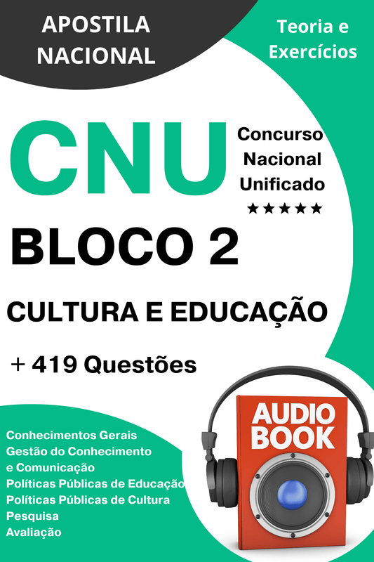 Apostila CNU 2 - Bloco 2  Cultura e Educação